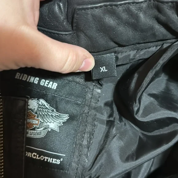 Harley Davidson Thornton Buffed Leather Jacket Size XL - Picture 4 of 13